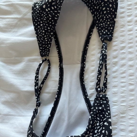 SHEIN Black and White Polka Dot Bikini Set - Picture 3 of 5